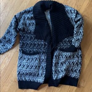 Black and white sweater